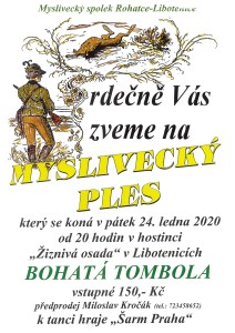 Plakát - myslivecký ples
